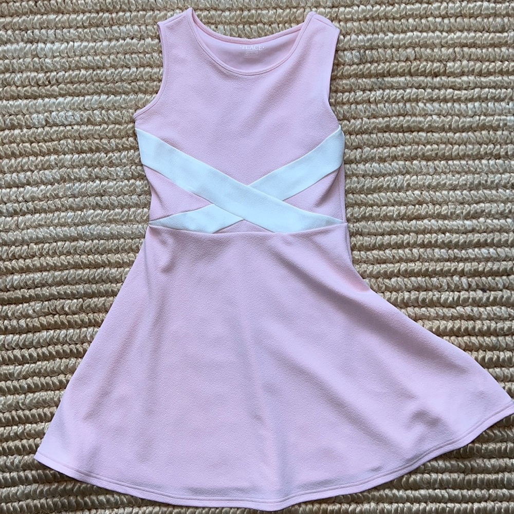 Children’s Place Pink soft crepe girl dress 14